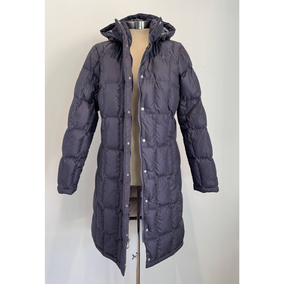 THE NORTH FACE Puffer 550 Fill Down Jacket Parka Coat Detach Hood Womens Large - Picture 2 of 16